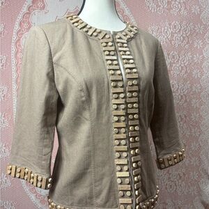 Kerry Brooke Wood Stud Jacket – Boho Modern